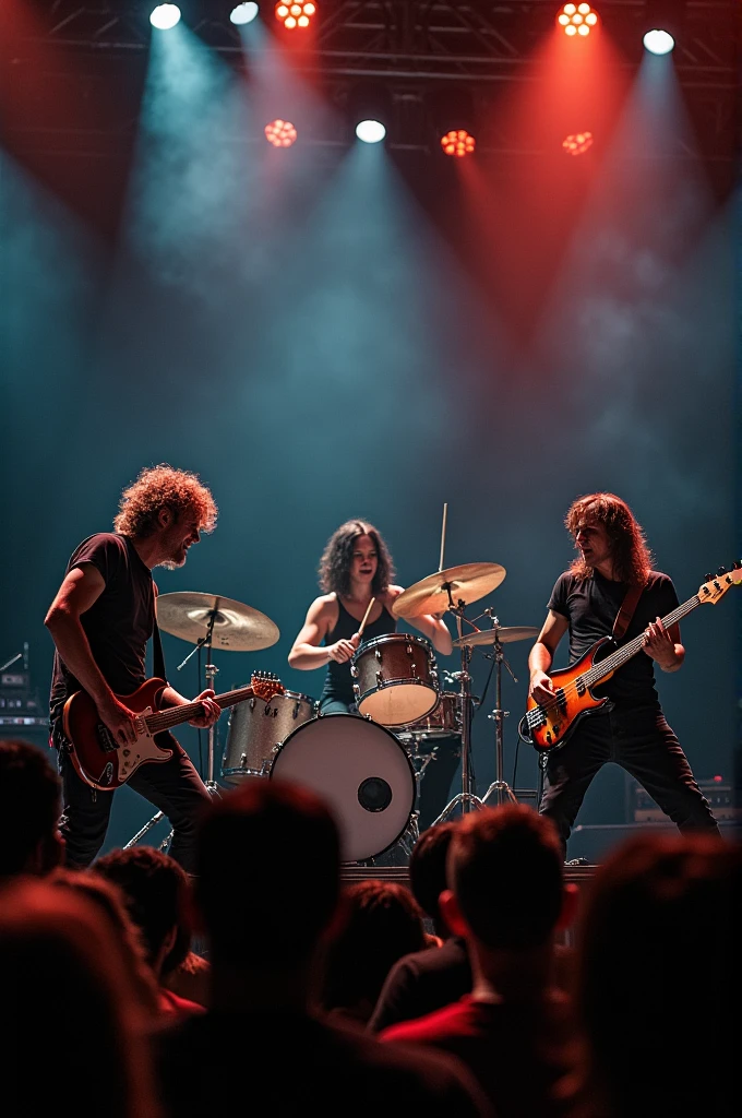 Famous rock band drummer+bassist+guitarist 