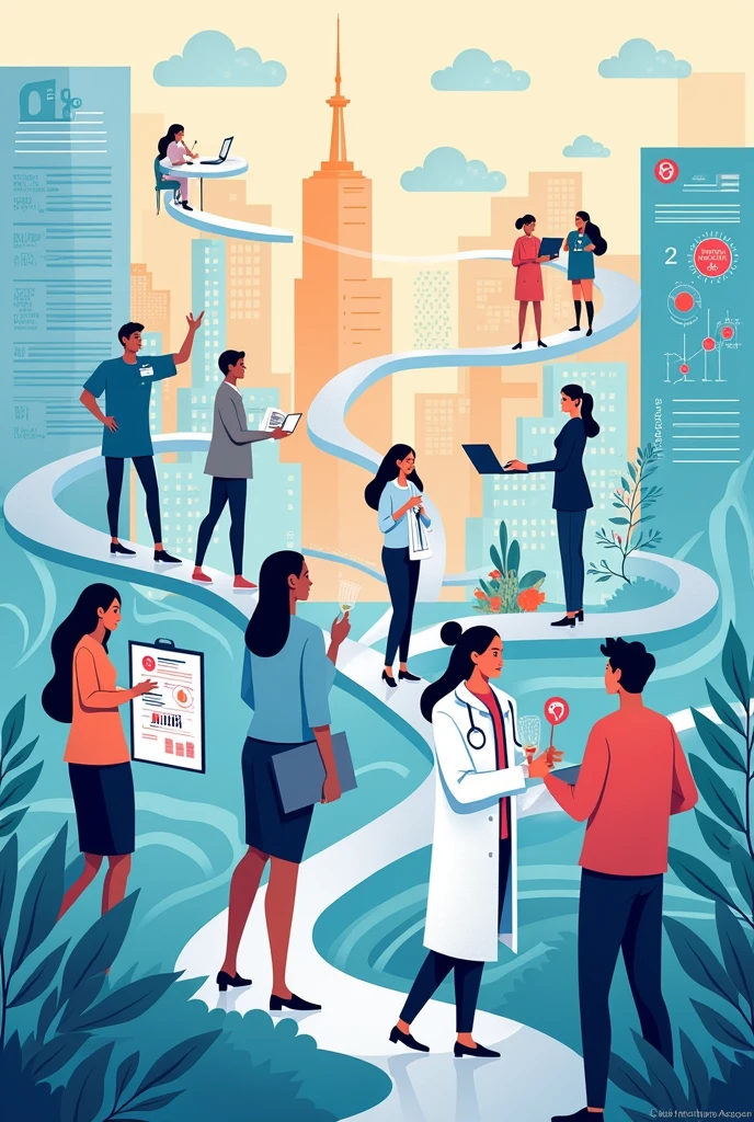 poster that envisions how the role of quantitative research across different fields can help in building up a strong society. Make it simple please
