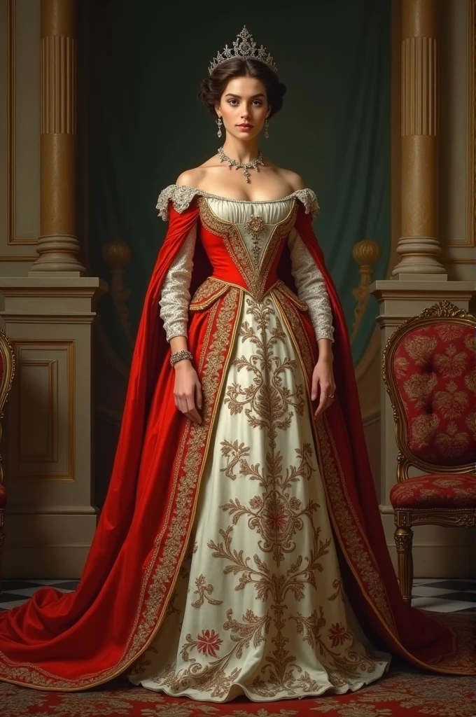 A realistic picture of princess Leonor of Spain as future queen.