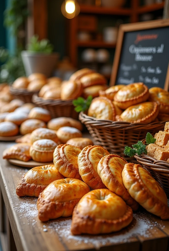 Image for the sale of empanadas and pastries 