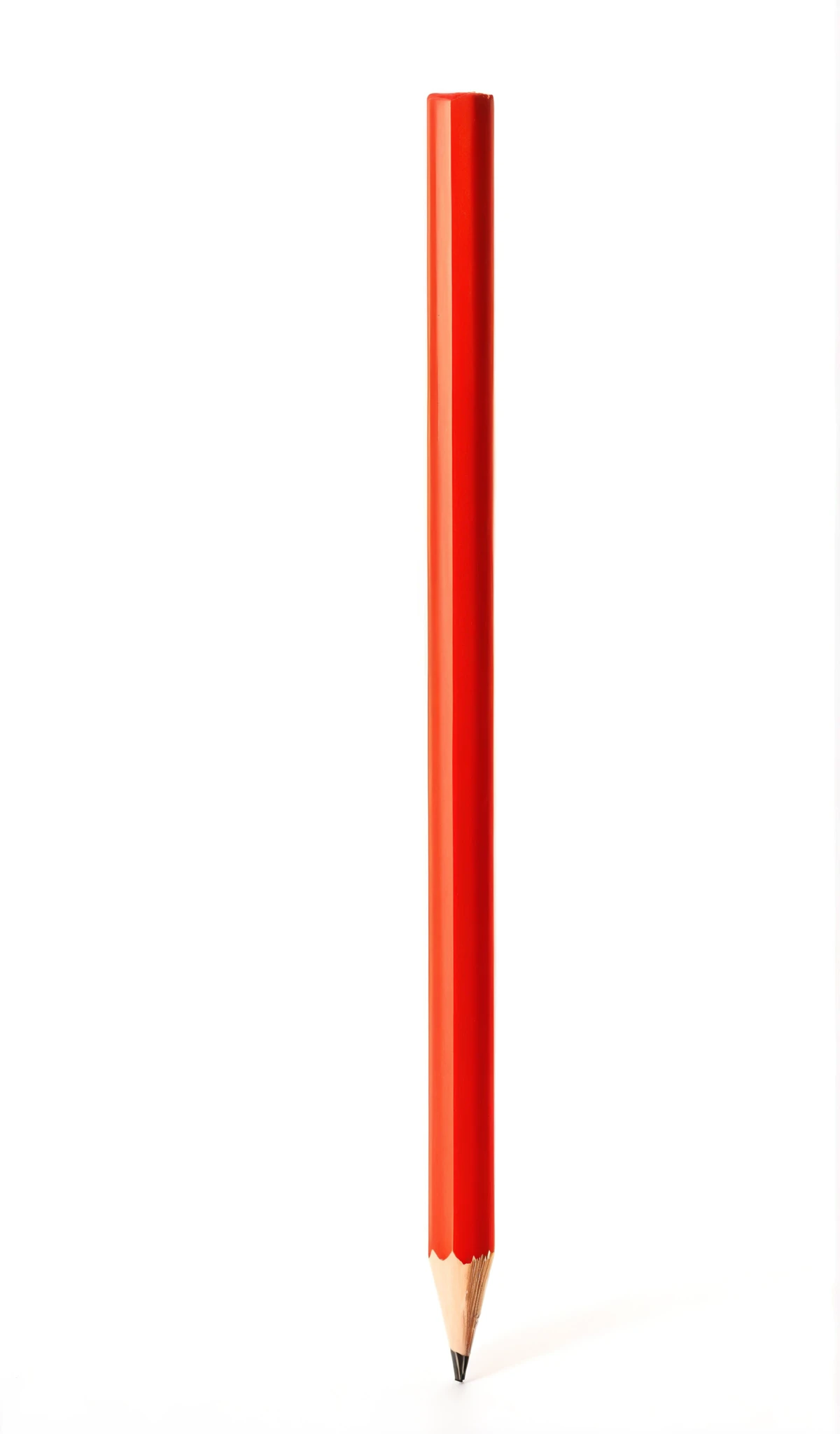 A photo of redpencil, full pencil isolated on white background 