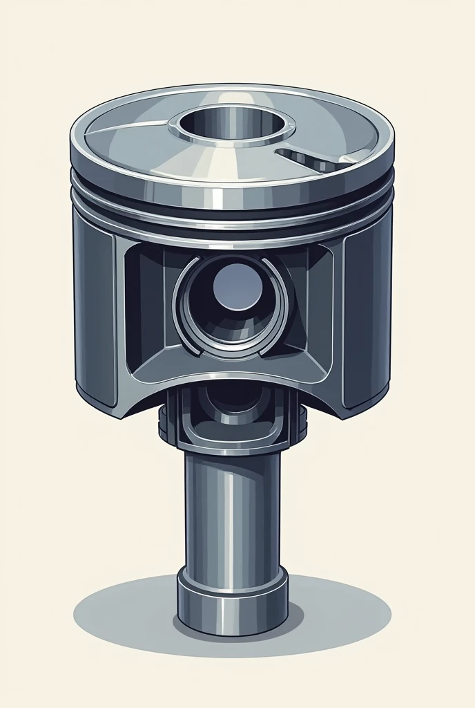 Complete motorcycle piston
Full size vector style