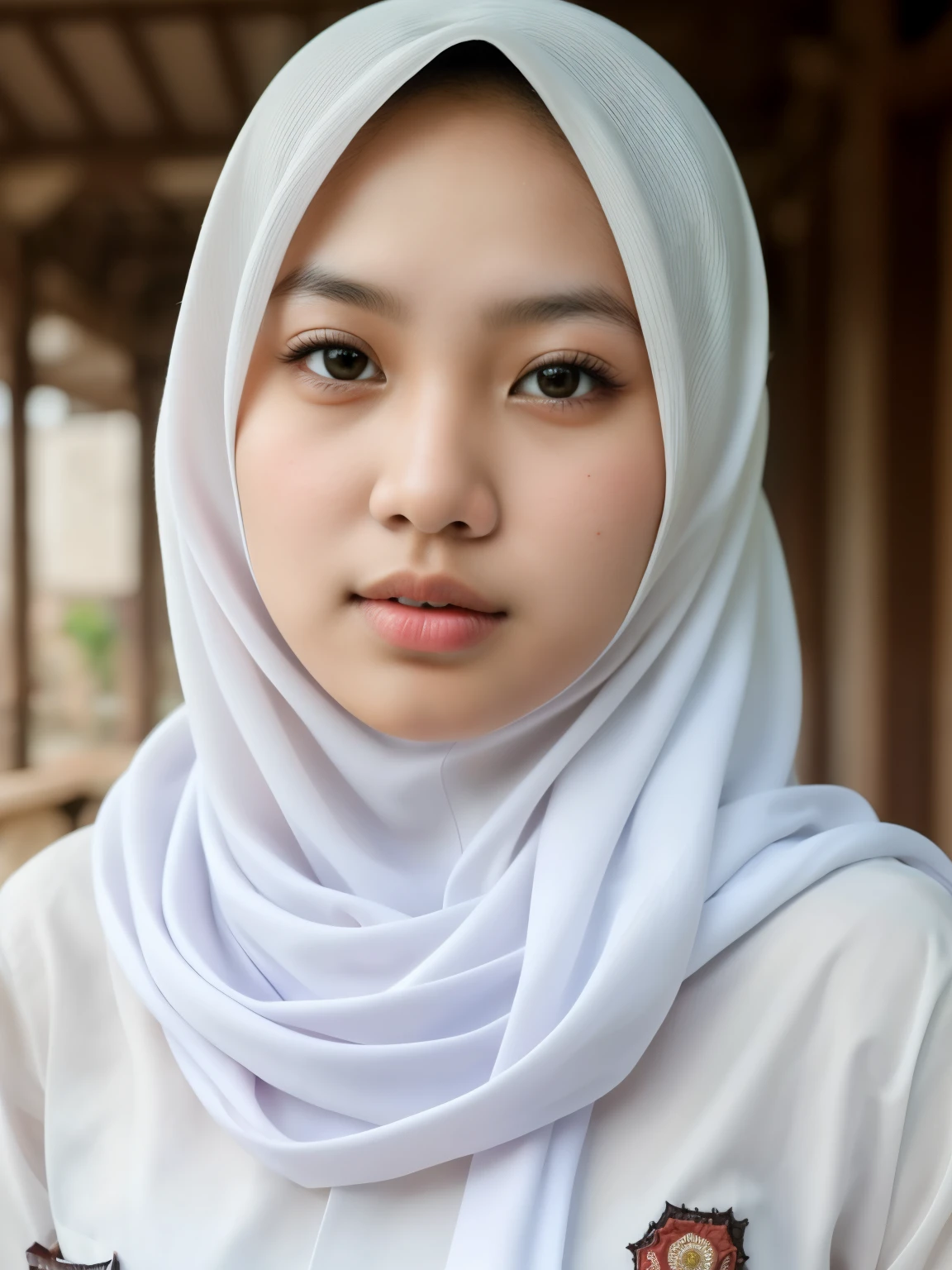 beautiful Indonesian High school girl , (white hijab), young, seragamsmahijab, school, hyper detailed, photorealistic, 8k, high quality, realistic, extremely detailed, intricate details, cinematic lighting, beautiful, erotic, sensual, intimate, delicate, soft, tender, glowing skin, natural lighting, warm tones