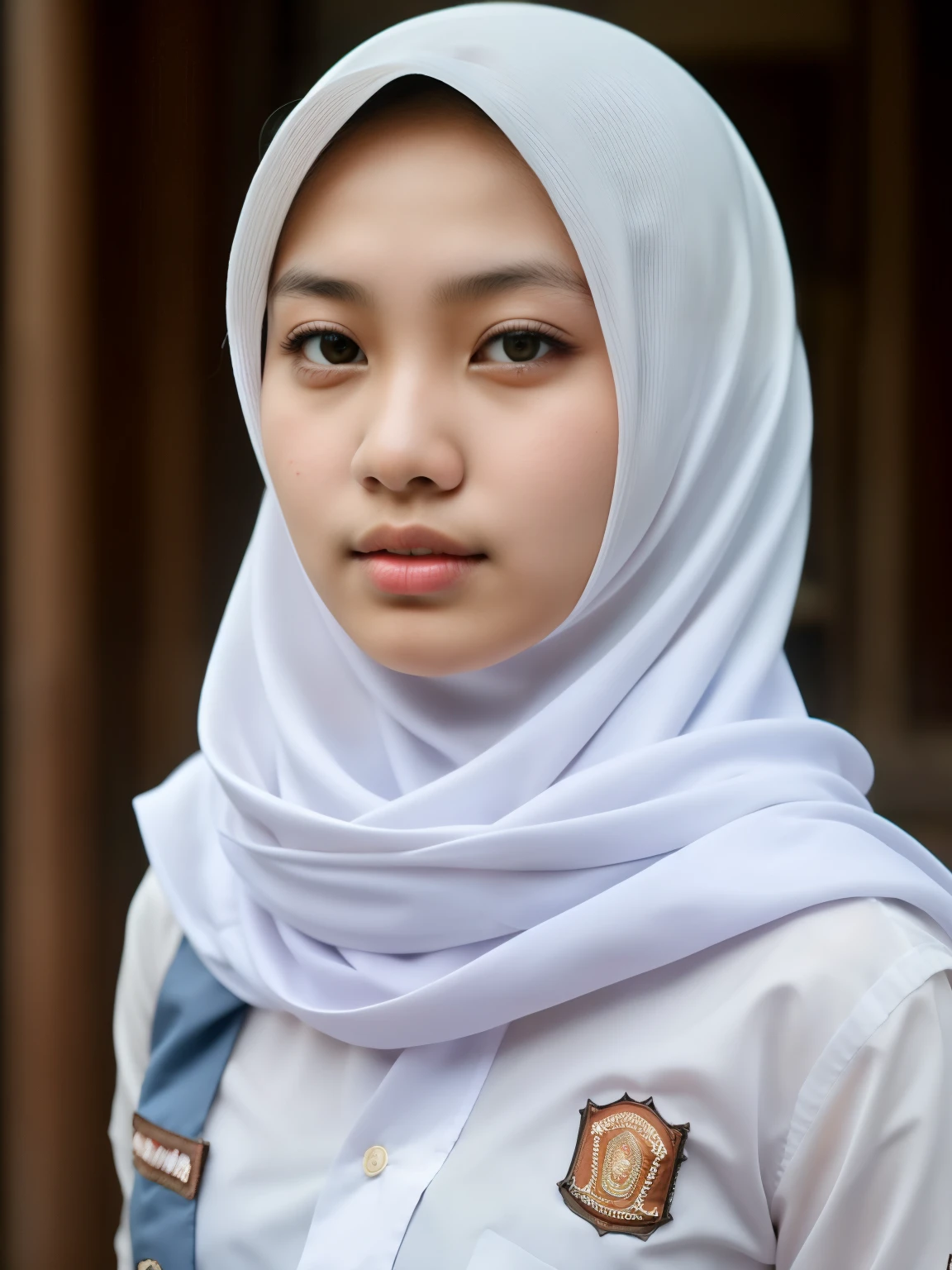 beautiful Indonesian High school girl , (white hijab), young, seragamsmahijab, school, hyper detailed, photorealistic, 8k, high quality, realistic, extremely detailed, intricate details, cinematic lighting, beautiful, erotic, sensual, intimate, delicate, soft, tender, glowing skin, natural lighting, warm tones