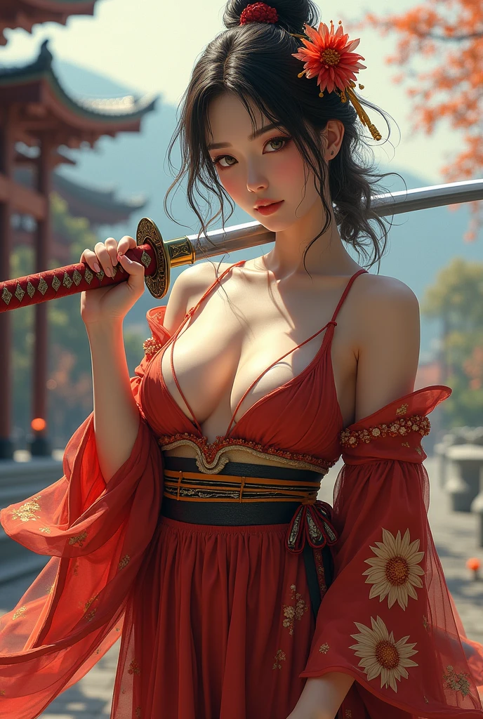 (masterpiece:1.0), (Highest quality:1.0),(Medium Shot:1.3) ,(Realistic:1.3), RAW Photos, (Detailed Background, Under the bridge), (Beautifully detailed face, sorrow), High Contrast, ,The most beautiful chaotic shapes, (Best lighting, Very delicate and beautiful), ((Cinematic light)), colorful, Hyper Detail, Dramatic Light, Intricate details, Character environment contrast enhancement, Enhanced Sharpening, (1 female, 25, alone, Long black hair, Sharp Face,Dynamic Angle), Sharp eyes, Beautiful Eyes, wear ((Open kimono|mofuku)), (Exposing shoulders), Japan floral pattern, (naked:0.8), (Big Breasts:1.1), Mature Woman, Mature Woman, Skin dents, (Perfect female body, Correct Proportions:1.1), Blood splatter, Black light swirling around the character, Depth of written boundary,black light particles,(Broken glass), Slate atmosphere, Cinematic, (Enhanced Reflection, Enhanced Sharpening), gravity, Air pressure, Liquid material reinforcement, Enhanced Reflection (restricted), pale colour, Dark Shot, Calm colors, access, fog, Moody lighting, Ethereal quality,Captivating beauty, (Browsing Caution:1), Provocative pose, Sexy posture, (High Fashion, rich:1.4)
(whole body:1.5),
Pure Eros Face_v1,
