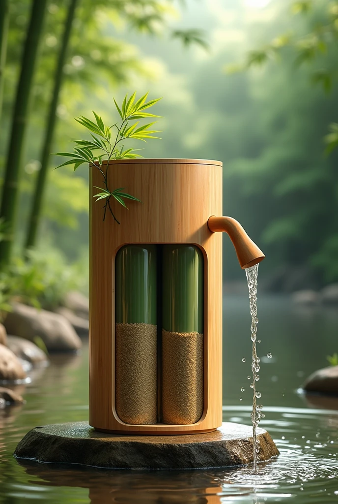bamboo water filtration machine