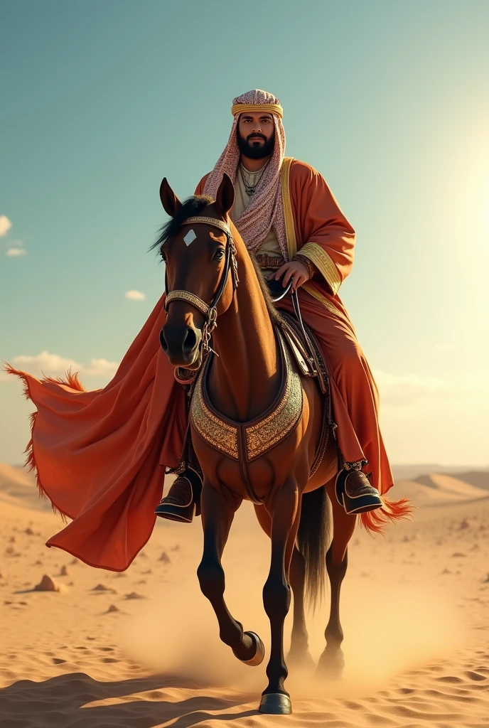 Sheikh with horse