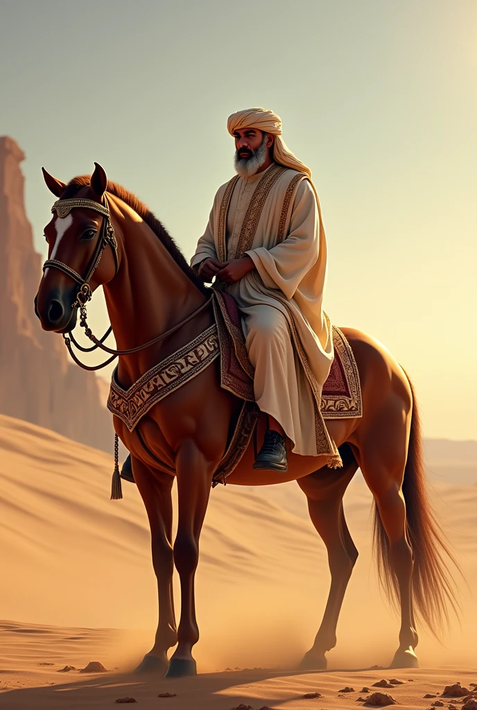 Sheikh with horse