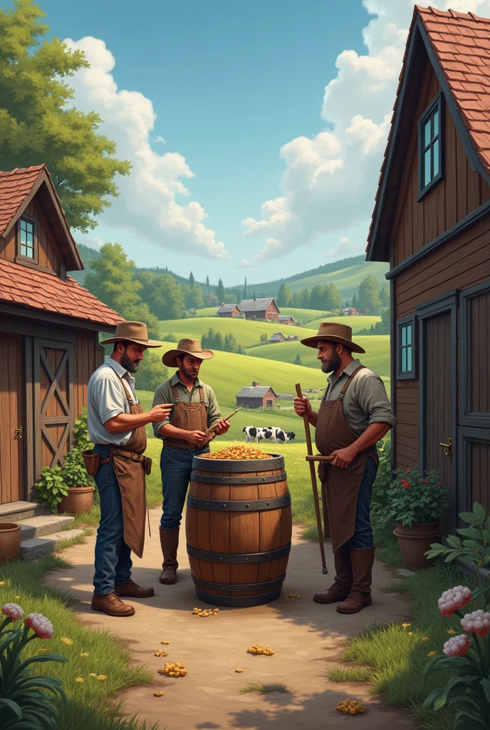for beer, dairy farm
