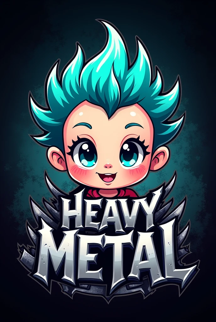 Cute baby metal logo