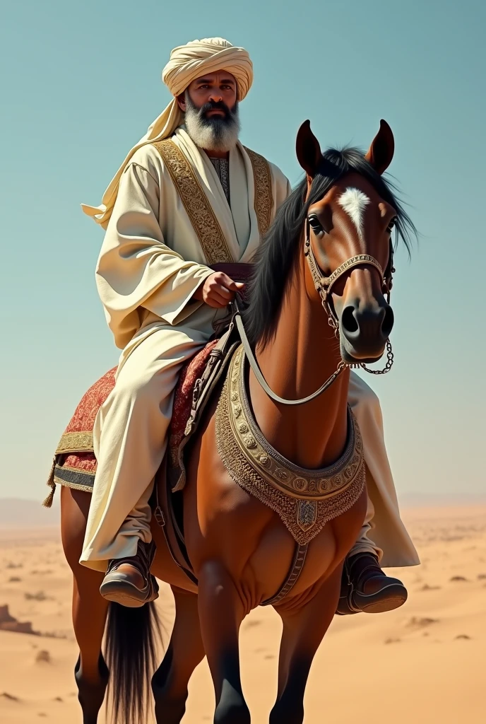 Sheikh with horse