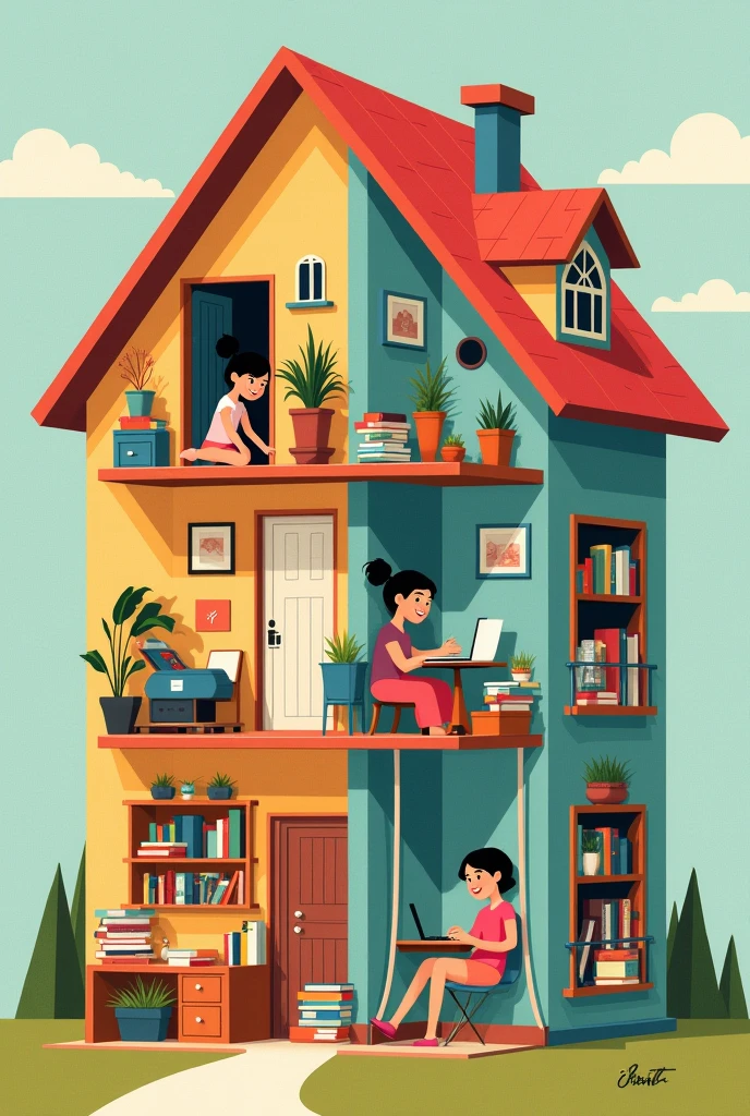 The 'me' is considered a phase of the self that is in the past. The 'me' has been developed by the knowledge of society and social interactions that the individual has gained. The 'I', therefore, can be considered the present and future phase of the self. Draw a house that will represent one your "I" self(future teacher, hardworking, reading books) and your "ME" self(playing barbie, swing, computer