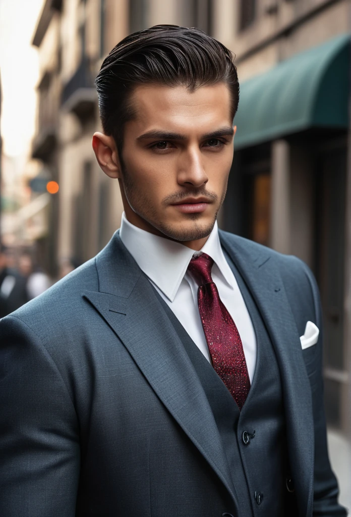 A men. Mafia. Handsome. 8k. High resulation. Formal dress. Smart men. Looking good.