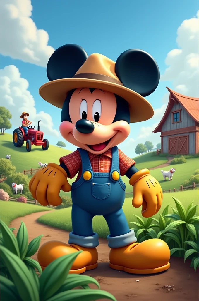 Mickey Mouse farmer