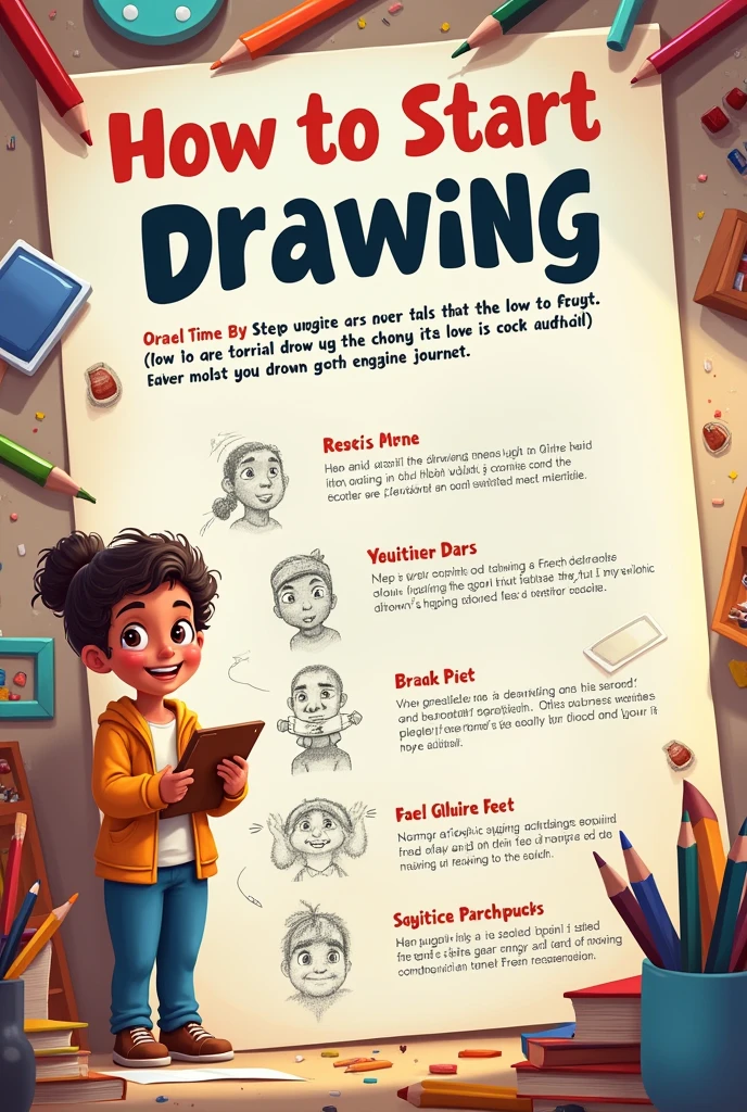 Make youtube thumnai- that thumnail is bassed on "How to star drawing ".