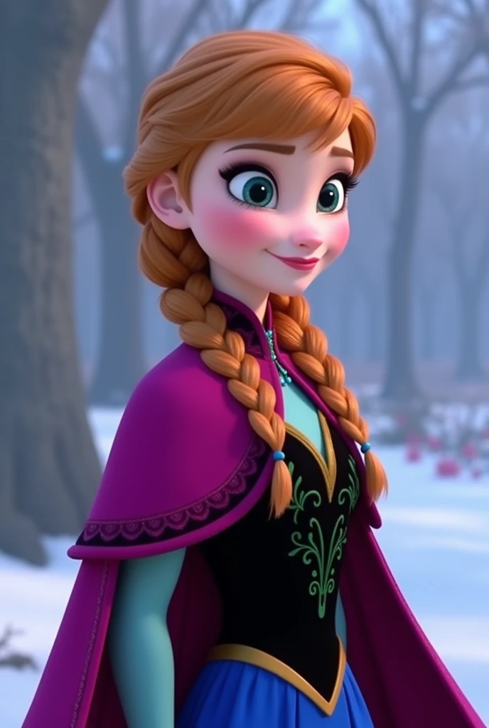 Photo of Anna of Arendelle, Anna from Disney Frozen movie, tall and sexy, superb face, perfect body, provocative, Nice, show breasts, small breasts, sexy legs, nude hips, sexy, happy, 