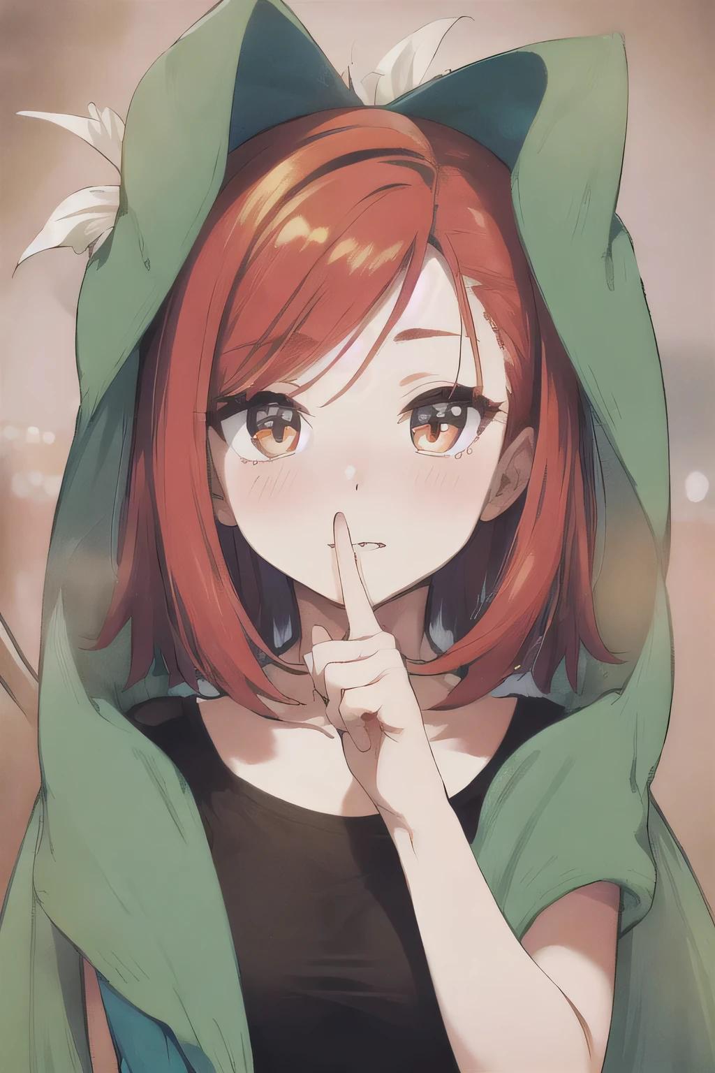 (masterpiece, Highest quality),One person, Beautiful Face, be quiet, Redhead,