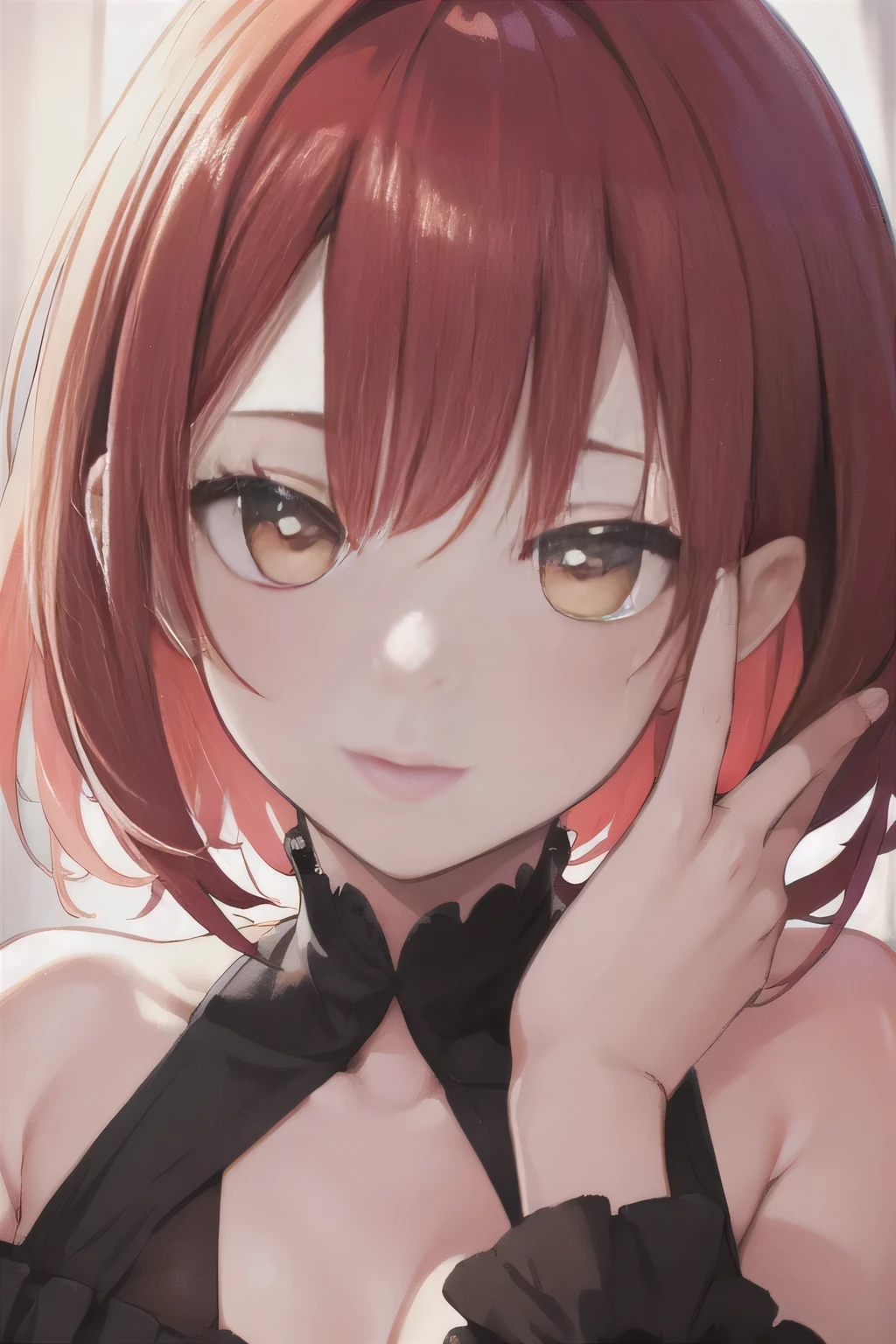 (masterpiece, Highest quality),One person, Beautiful Face,  be quiet,  Redhead,