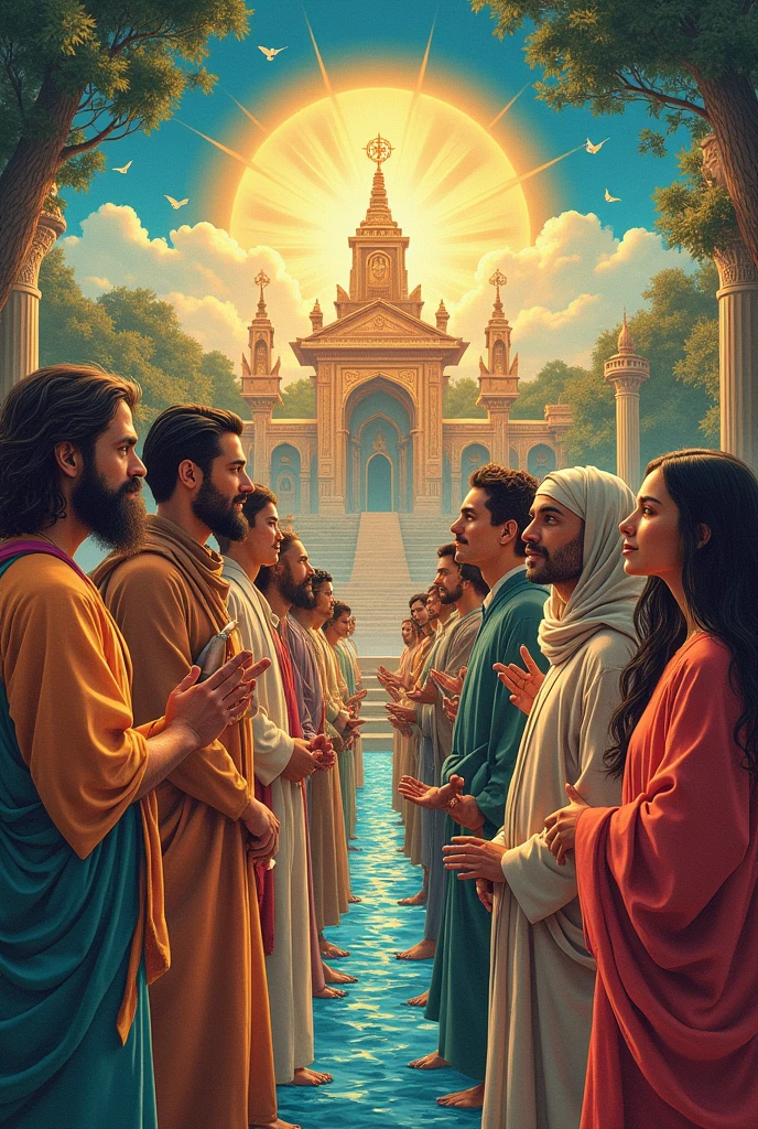 Please create a poster for my World Religion subject. I am currently a grade 12 student. Please make it like for a poster making contest