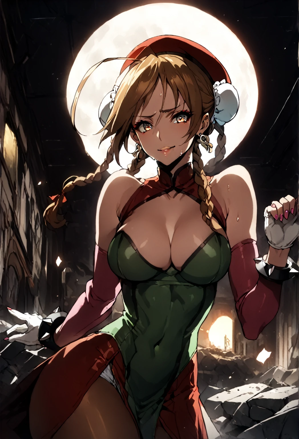 merging, masterpiece, best quality, very aesthetic, absurdres, 1girl, mature_lady, ,,boa_hancock(one_piece), black_hair, hime_cut, large_forehead, snake_earrings, blue_eyes, cape, crop_top, frilled_sleeves, frills, jewelry, pink_nails, pink_sash, pink_sleeves, plunging_neckline, red_shirt, red_skirt, side_slit,grasses and flowers,floating_clothes,pussy_juice , score_9, score_8_up, score_7_up, source_anime, reimiyamoto, rei miyamoto, long hair, brown hair, brown eyes, antenna hair, ponytail, smile, bare shoulders, large breasts, cleavage, pink camisole, white panties, navel, thighs, highlegs, barefoot, indoors, indoors, looking at viewer, indoors, on sofa, leather couch, night, moon, village, lips, sexy lips , masterpiece,best quality,extreme detail,8k,cammyfn, 1girl, solo, long hair, breasts, blue eyes,brown blonde hair, large breasts, gloves, red hat, braid, ahoge, twin braids, leotard, lips, makeup, beret, scar, antenna hair, nose, harness, huge ahoge, green-blue leotard,sleeveless, sweaty,sweat, exhausted,sleeveless,cross eye, full body , 1girl, (solo:1.2), (jumping:1.3), (mid air:1.3), (cowboy shot:1.5), smile, happy, (masterpiece:1.3), (best quality:1.3), (perfect anatomy:1.4), highly detailed, chun li, brown eyes, short hair, double bun, bun cover, pelvic curtain, spiked bracelet, sash, brown pantyhose, (post fight scenery:1.3), rubble, outside, daylight, nyantcha, expressive faces, anime-inspired, (cell shading:1.2), lips, merging