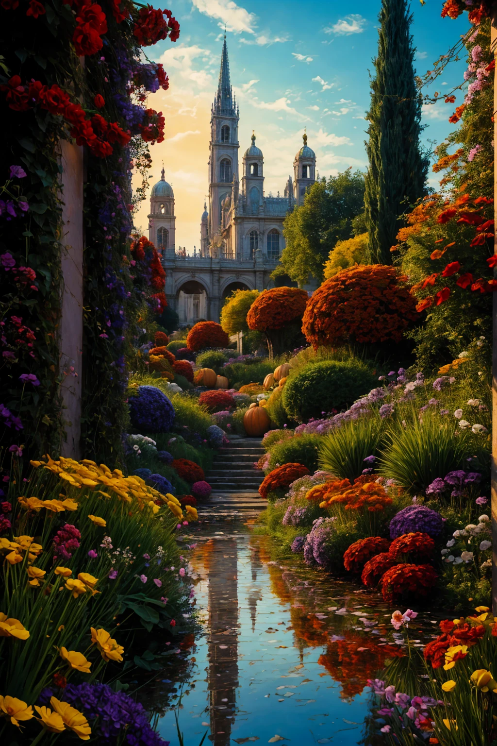 European painting style,Satanic,Fall,Decadent,Immoral,deceive,City of Flowers,Festival of Peace,Difference,