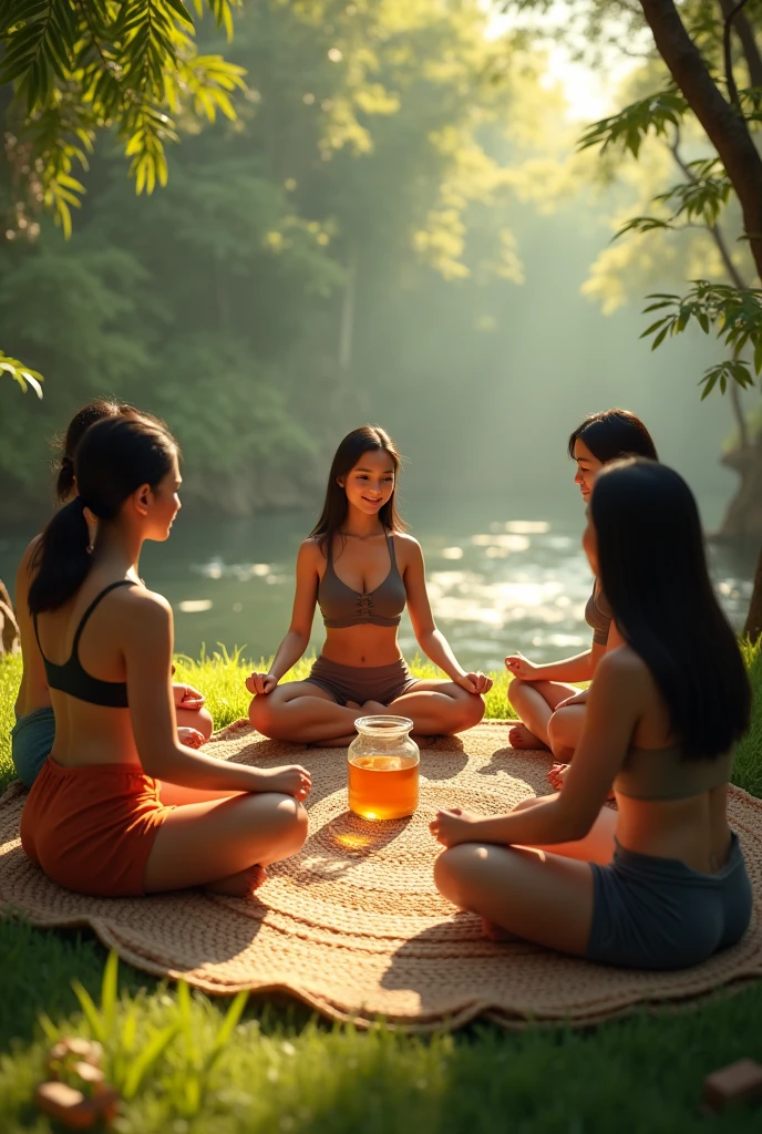 filipino sit in banig tradition and have honey make it more clear 