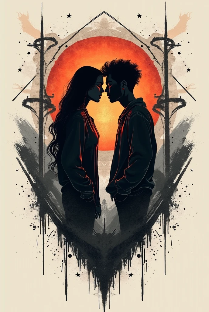 Create a tattoo for a couple who like Argentine trap, especially CAZZU and C.r.Or maybe the tattoo should be like this style