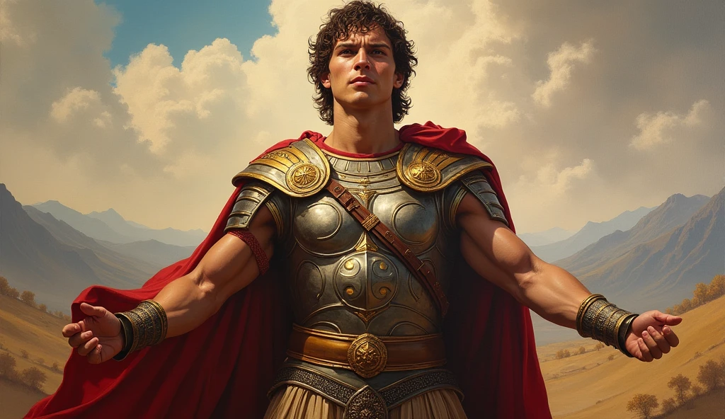 The great Alexander showing the world he concure