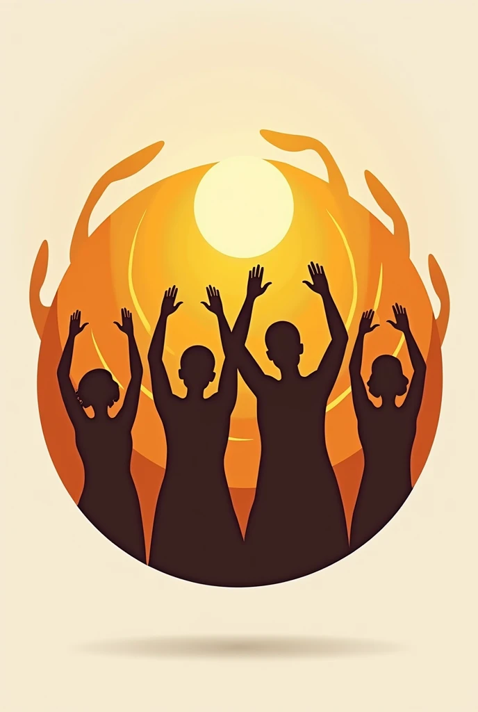 Generate a logo for a health university choir in Africa