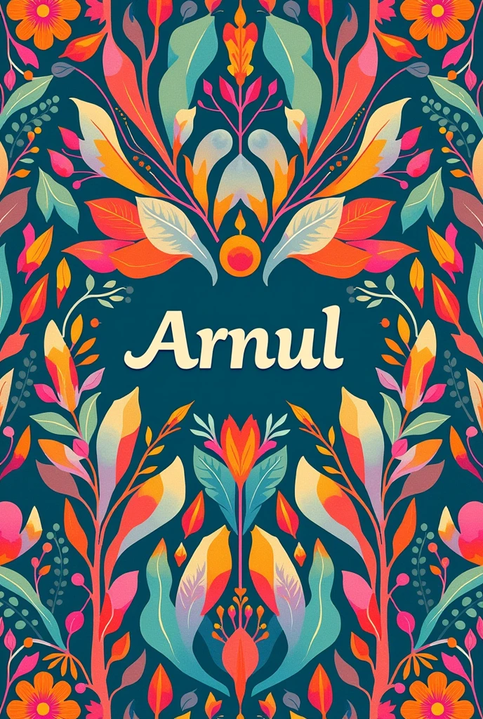 Colorful wallpaper with the name Arnul