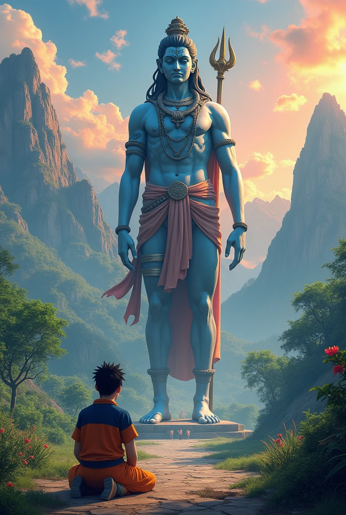 Naruto pray wit ind God lod shiva Naruto anime Naruto live India hd images generate