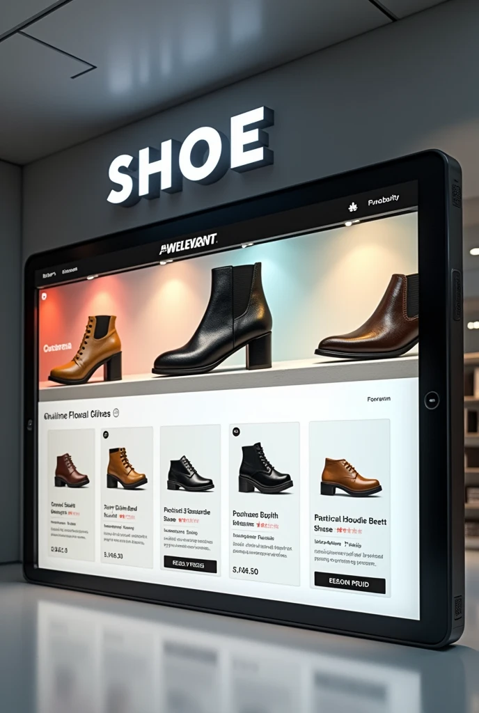 po, an online store that will sell shoes., It's called Relevant Shoes