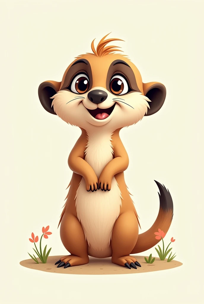 A logo theame is funny animation name is meerkat