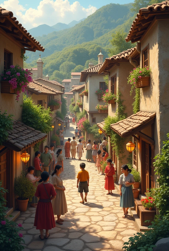 "The village thrives on solidarity and shared love. True wealth is not in material treasures, mais dans la communauté." noire village