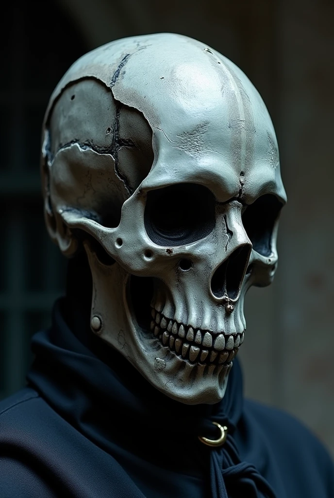 broken mask falling off face trapstar style