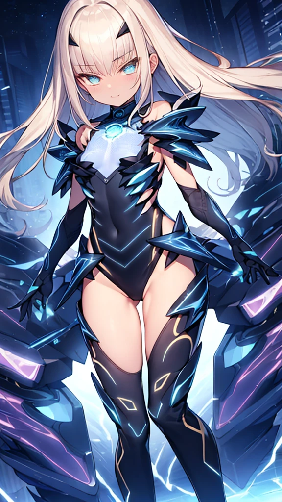 ((full body)),Explain the whole,Browsing Caution,最high quality,High resolution, Very detailed,Game CG,Dutch Angle,緻密でBeautiful Eyes,beautiful girl,Chest Focus,(Captivating smile),  leotard，armor, 装甲dress, 黒いgloves, Blue Armor, Blue dress, breastplate, dress, drop down, gloves, mask, Shoulder rest, 短いdress, shoulder armor,Thigh-high boots，semi-realistic,1 Stasend, armorを着たdress, Blue Armor,((Very detailedな背景)), (((Cowboy Shot,Dynamic Angle)))，1 person,,(Glowing Skin:1.3),(beautifully濃厚な肌),(Thinning hair), masterpiece, high quality, High resolution, Confused,(beautifully、beautiful:1.2), Beautiful Hands, (4K), 8k, Perfect balance,(Highly detailed CG Unity 8k wallpaper), Perfect hands, Embarrassing, blush, Light_vestige,Intricate details,Written boundary depth, extremely delicate and 美しい,Professional photography, Bokeh, High resolution, Sharp details, 最high quality, Thick thighs,Beautiful Eyes, Beautiful background, Outdoor，
