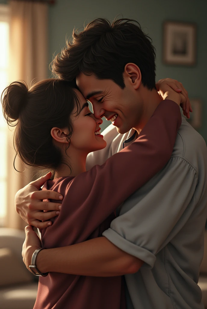 "Old friends reunited, tears of joy." Create an image