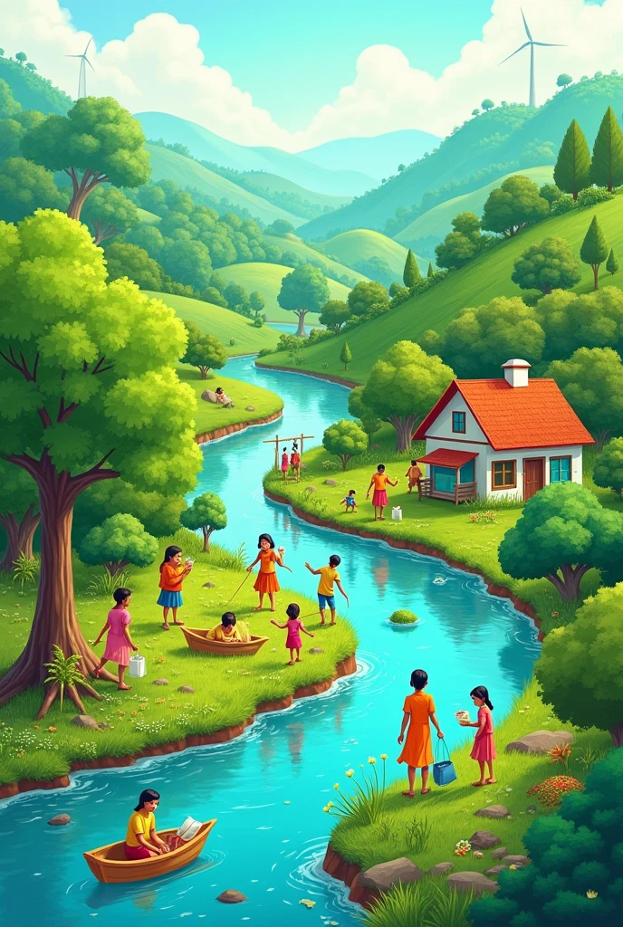 Green India Clean India Image for drawing competition 