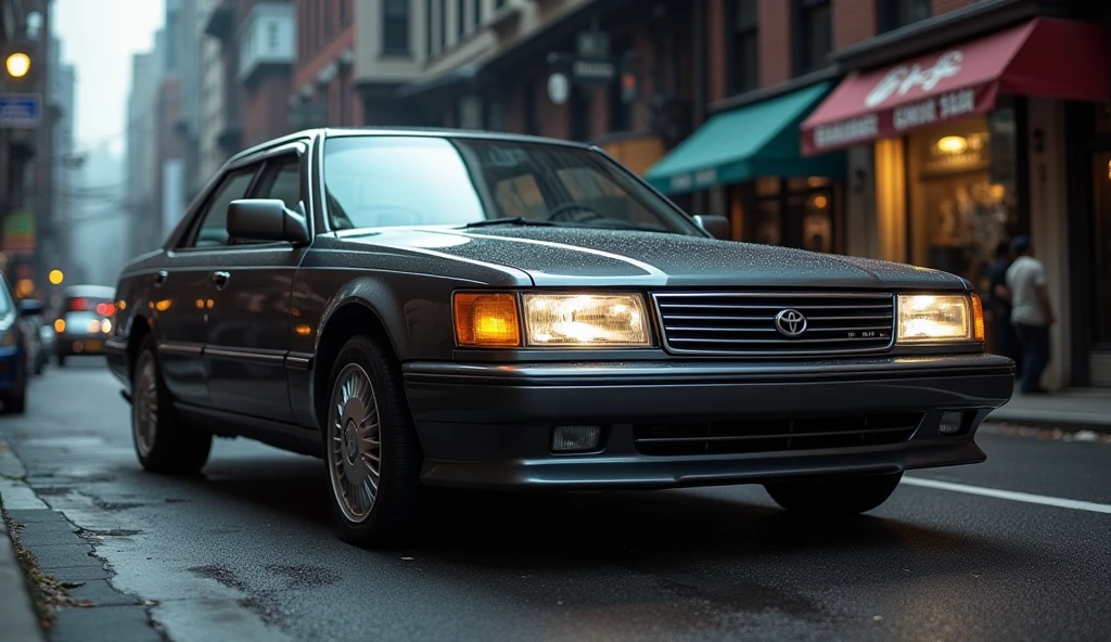 Car photography, four-door, (((1991 toyota cooler))), City、ennui、Streetscape、Sense of luxury、Outlaw、Nikon