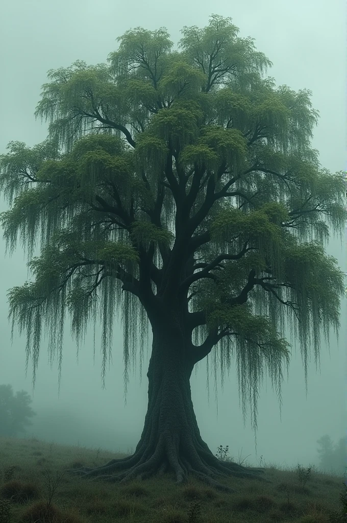 Sad oak tree