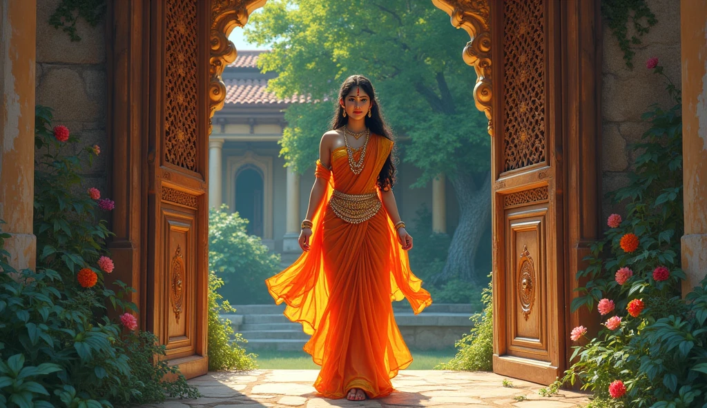 Photo of Radha ji leaving the house