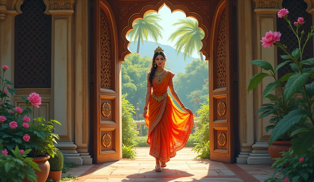 Photo of Radha ji leaving the house