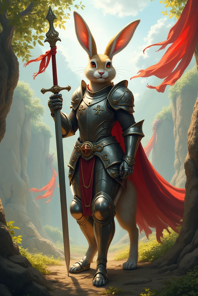 Rabbit humanoid knight