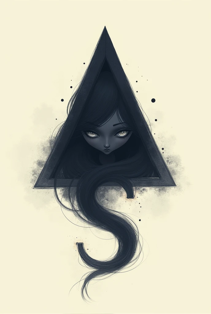 stylized drawing (Use the sad triangle and the letter S, curve elements)