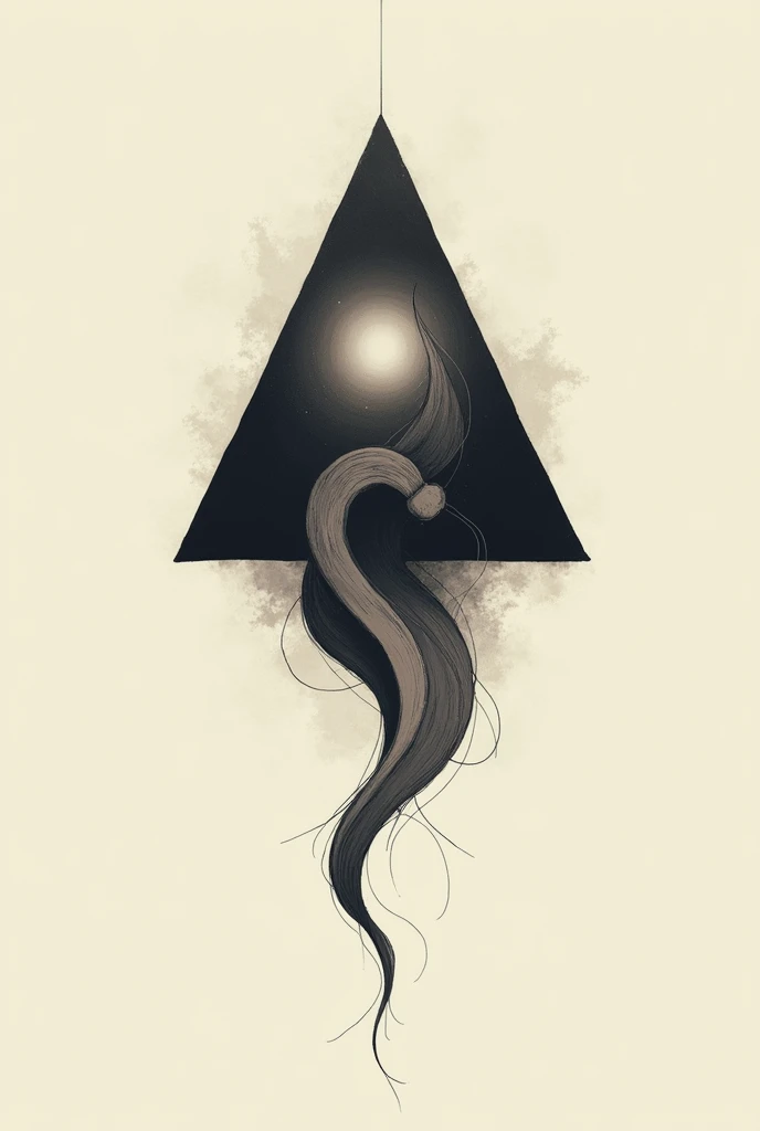 stylized drawing (Use the sad triangle and the letter S, curve elements)