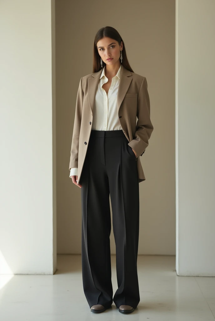 Woman looking at camera, ((full-length body)),