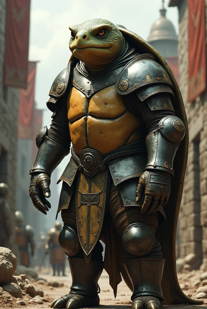 Turtle medieval knight