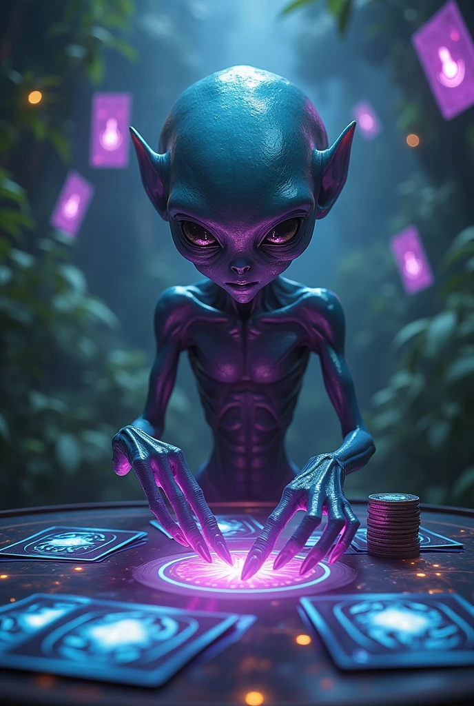 Alien playing cardd