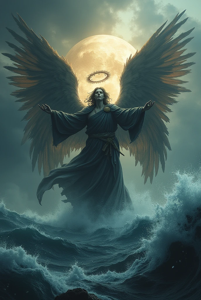 pirate flag with an archangel