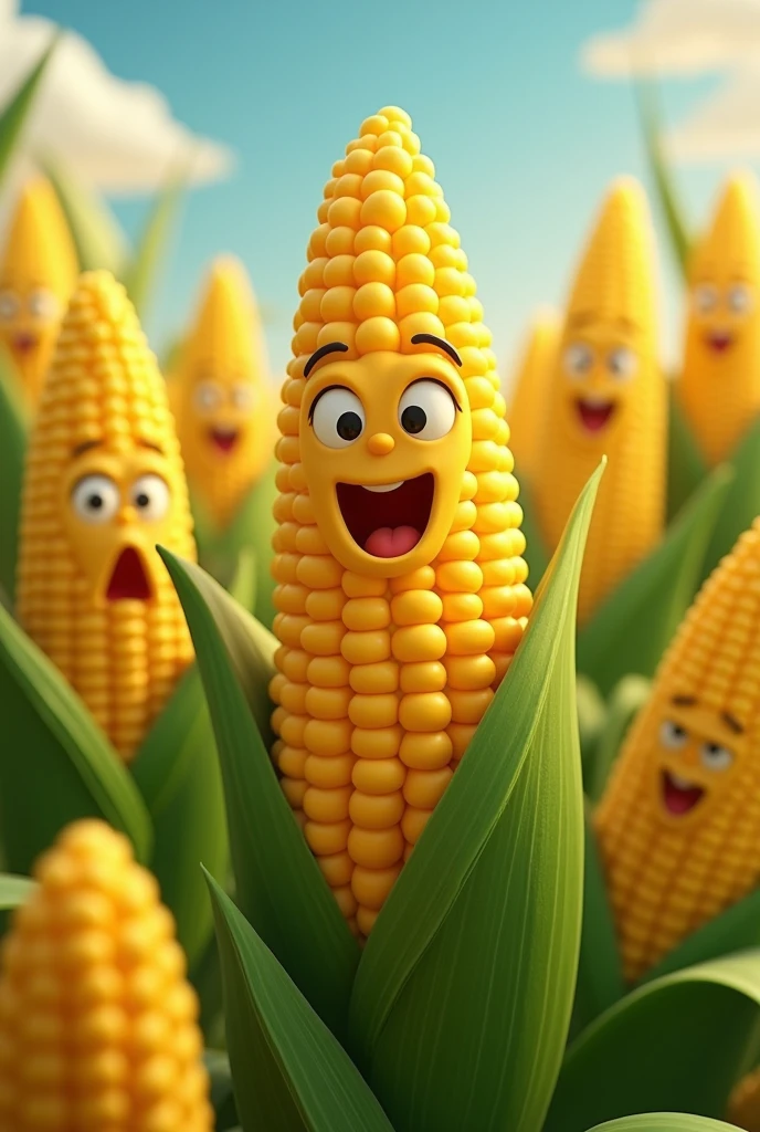 Animated corn